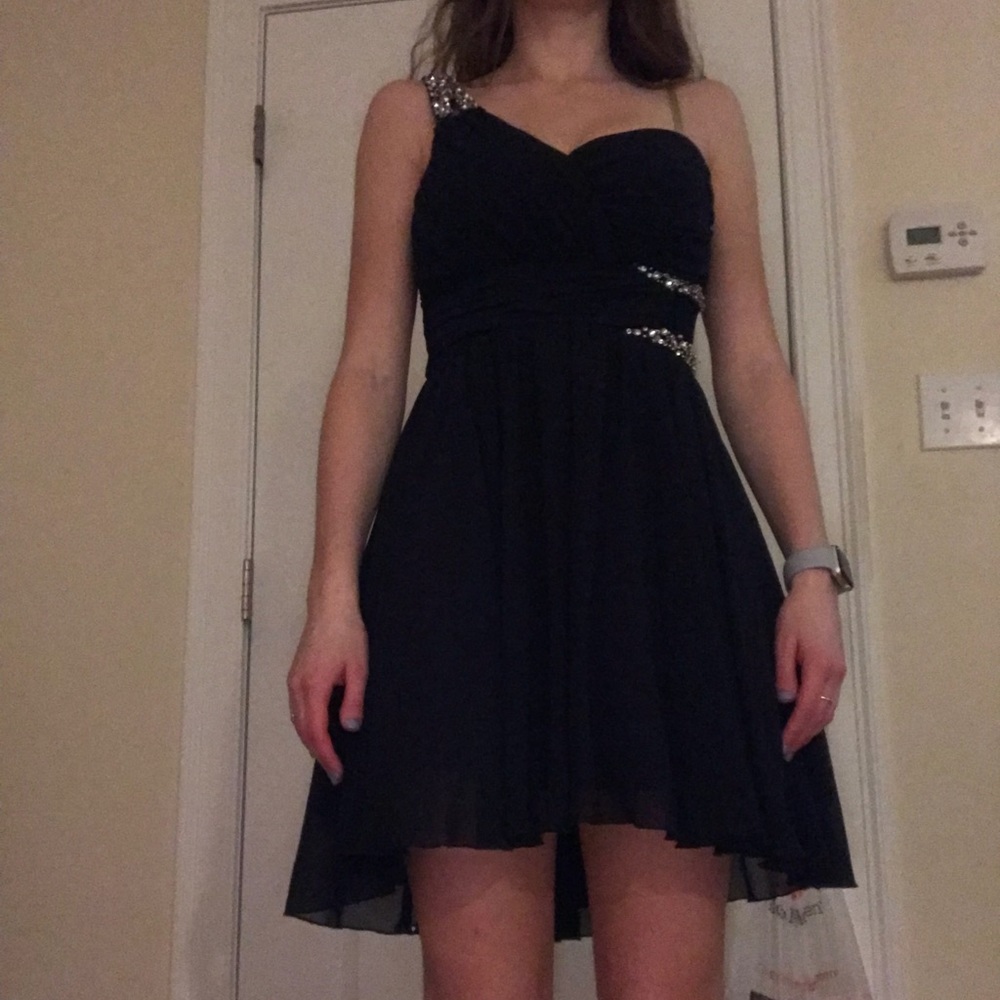 Navy Blue Semi-Formal Dress